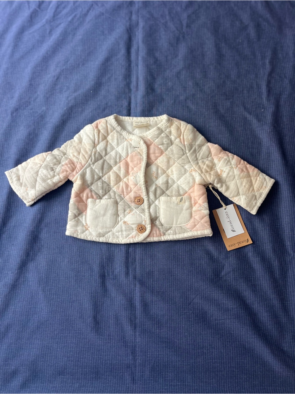 NWT Quilted Patchwork Baby Jacket Pastel Cottagecore